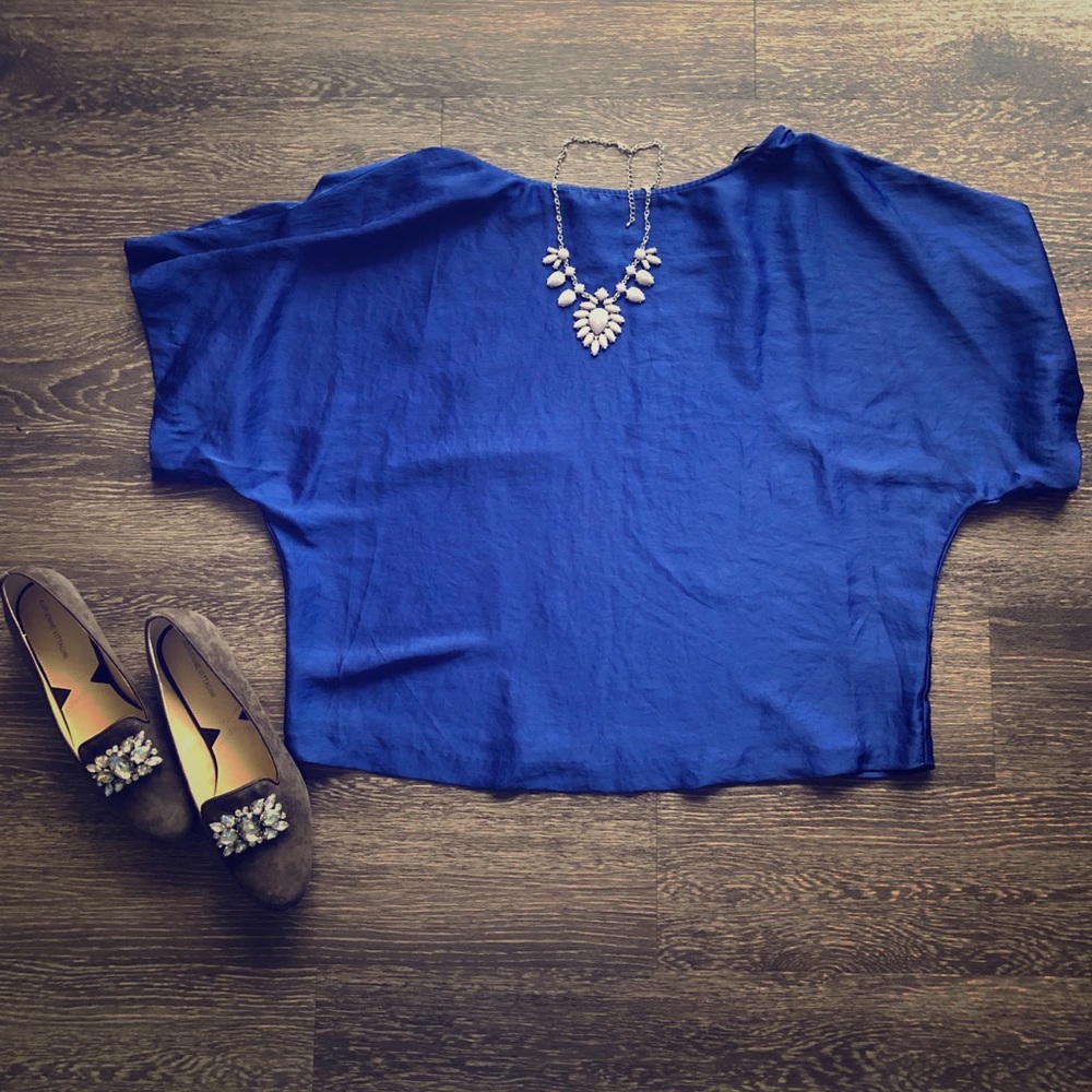 🚫🚫🚫SOLD🚫🚫🚫 Royal Blue Express Blouse